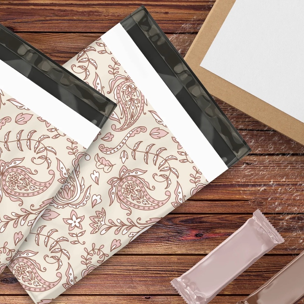 Paisley Pink Poly Mailer’s 10x13 Pack of 25 - Picture 9 of 10